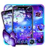 Glitter Dreamy Butterfly Night Theme on 9Apps