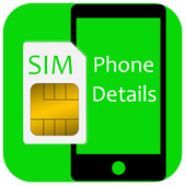 Detalles del teléfono sim icon
