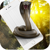 Cobra Snake attack on Phone Prank icon