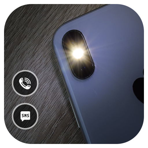 Flash on Call SMS Flash Alert &amp; Led Flash icon