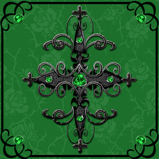 Green Gothic Cross theme icon