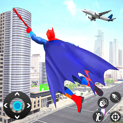 Bat Rope Hero City Rescue Game icon
