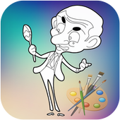 How to color Mr Bean hero game icon