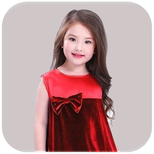 Baby girl frock design icon