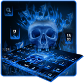 Flaming Skull Keyboard Theme icon