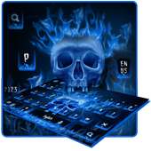 Flaming Skull Keyboard Theme