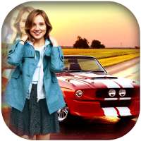 Sport Car Photo Frame