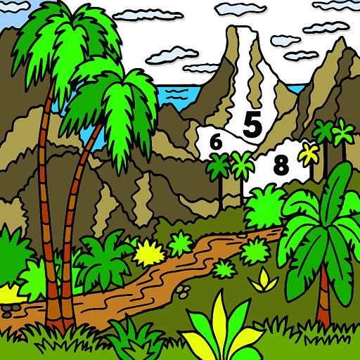 Nature Color by Number: Crayon, Glitter, Oil Paint icon