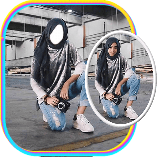 Teens Hijab Photo Suit icon