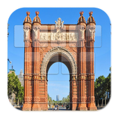 Barcelona Red Bue GO Keyboard icon