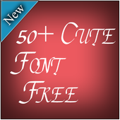 50  Cute Font Free icon