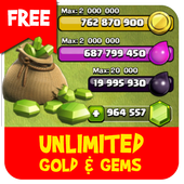free gems for clash of clans prank! icon
