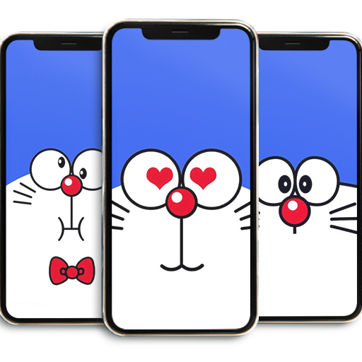 Blue Cat Kawai Wallpaper HD icon