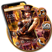 Sexy Lady Warrior Launcher Theme icon