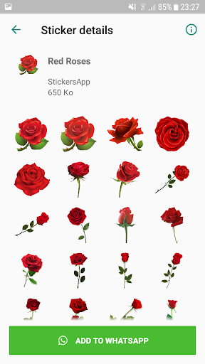 Roses Stickers For Whatsapp - WAStickerApps screenshot 2