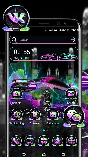 Neon Car Theme screenshot 1