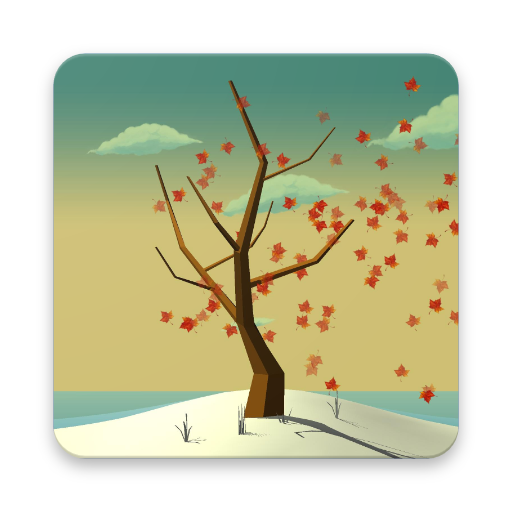 Tree With Falling Leaves Live Wallpaper - FREE icon