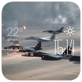 fighter2 weather widget/clock icon