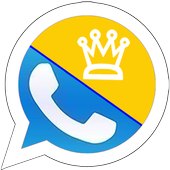 Blue gold Messenger plus icon