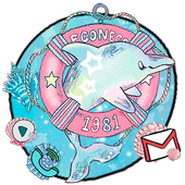 Cute Dolphin Themes HD Wallpapers أيقونة