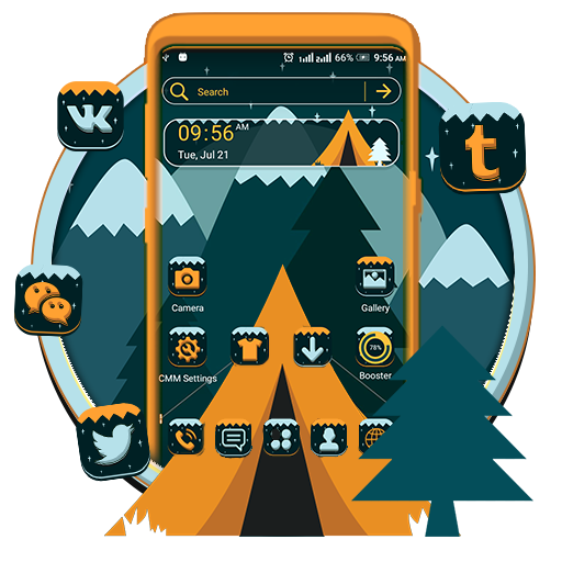 Abstract Tree Hut Launcher Theme icon