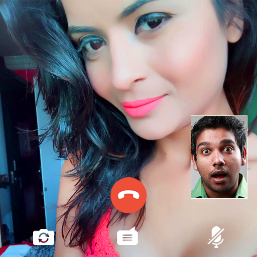 Indian Girlfriend Fake Video Call icon