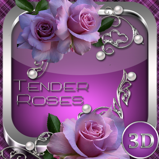 Tender Roses 3D Next Launcher theme icon