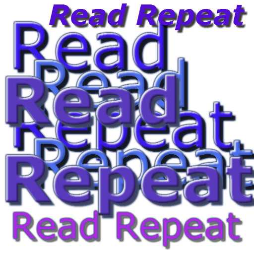 Repeated Text reading icon