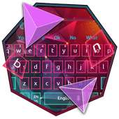 Pink Purple Polygon Keyboard