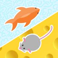 Игры для кошек! Кошка Рыбалка Мышь! Games for Cats