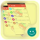 KK SMS Apple Girl Theme on 9Apps