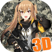 Anime camo girl live wallpaper theme icon