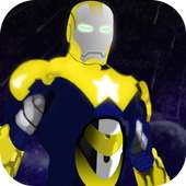 captain superhero fight iron avenger