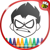 Coloring Game for Teen-Titans icon