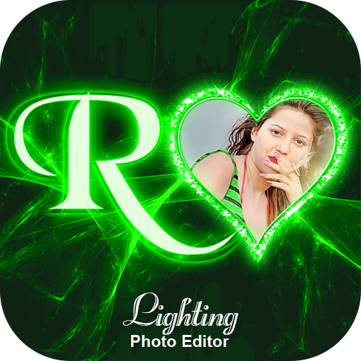 Lighting Text Photo Frame icon