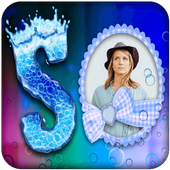 Water Text Photo Frame - 3D Text Photo Editor icon
