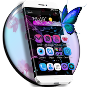 Glow Butterfly - Launcher Theme icon