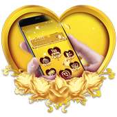 Gold Rose Love Theme on 9Apps