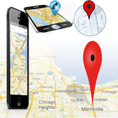 معرفة مكان من يتصل بك بالخريطة أيقونة