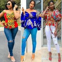 Jeans & Ankara Blouse Styles on 9Apps