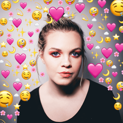 Emoji Background Photo Camera icon