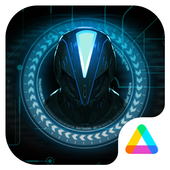 Blue Tech Theme for Android Free icon