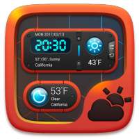 Future GO Weather Widget Theme on 9Apps