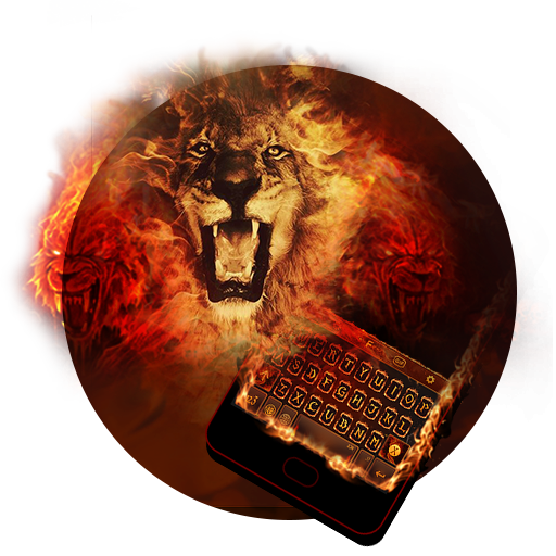 Fire Lion Keyboard Theme - Emoji &amp; Gif icon