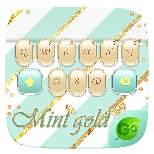 Mint Gold GO Keyboard Theme icon