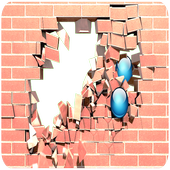 Shooting bricks icon