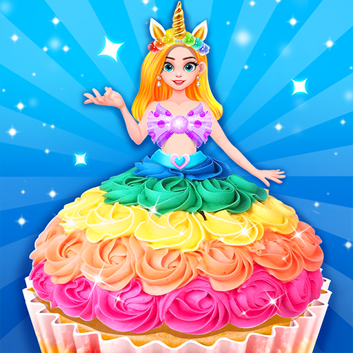 Unicorn Princess Cupcake – Unicorn Desserts icon