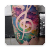 Music tattoos icon