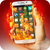 Screen On Fire Prank icon
