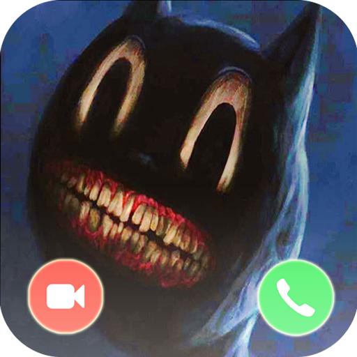 Video Call Horror Cartoon Cat Live icon